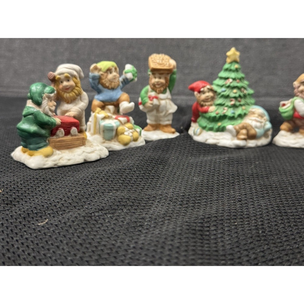 Vintage Miniature Christmas Figurines, (Lot‎ Of 7) Mercuries USA, 1991. - Picture 5 of 16